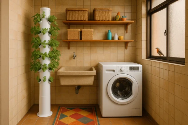 Aeroponia como hobby sustentável para moradores de apartamentos