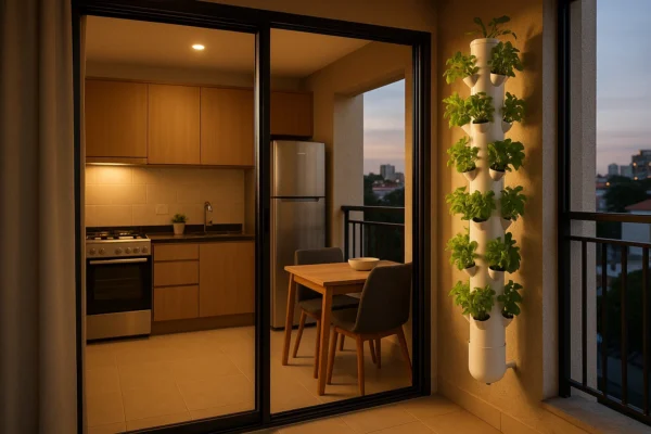 Aeroponia urbana como alternativa sustentável para apartamentos pequenos