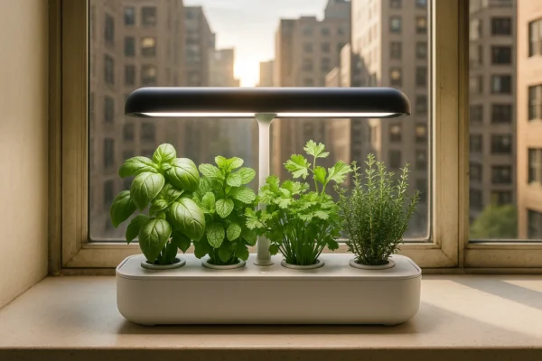 Ervas aromáticas que crescem melhor em aeroponia urbana indoor