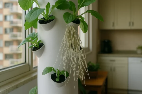 Raízes aéreas: sinais de saúde nas plantas de aeroponia doméstica