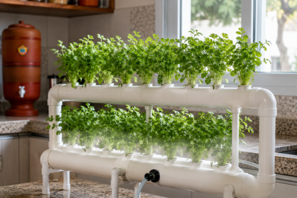 Como cultivar coentro em aeroponia urbana sem deixar a planta espigar cedo