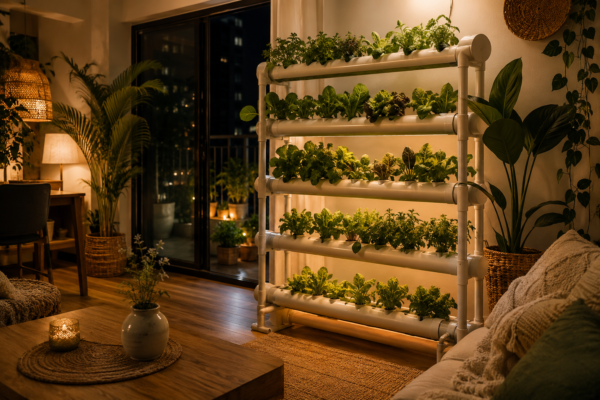 Aeroponia e decoração biofílica: como trazer natureza para dentro do apartamento