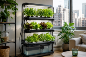 Aeroponia sustentável em apartamentos pequenos: economia de água, espaço e resíduos